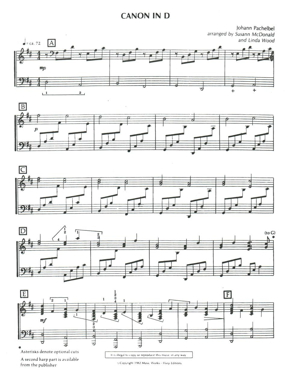 Pachelbel/McDonald&Wood: Canon in D - Vanderbilt Music Company