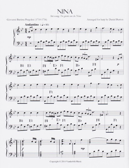 Burton Harp Repertoire Collections Vol. 5 Vanderbilt Music Company