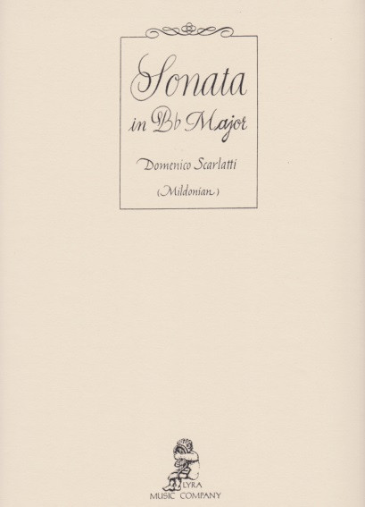 Scarlatti/Mildonian: Sonata in B-flat Major - Vanderbilt Music Company
