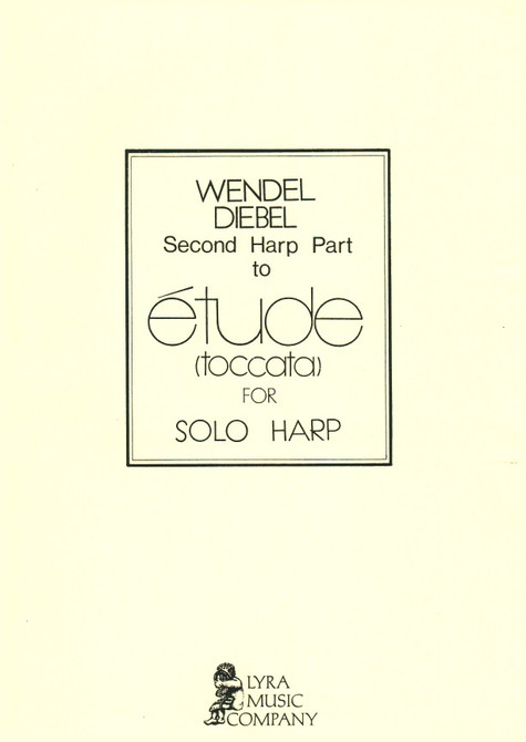 Diebel:  Second Harp Part for Etude (toccata) for Solo Harp