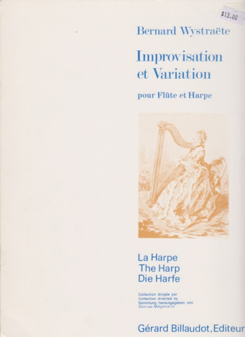 Wystraete: Improvisation Et Variation for Flute and Harp
