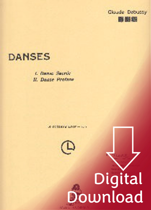 Debussy: Danses Sacred & Profane (full score) (Digital Download) Debussy: Danses Sacred & Profane (full score) (Digital Download)