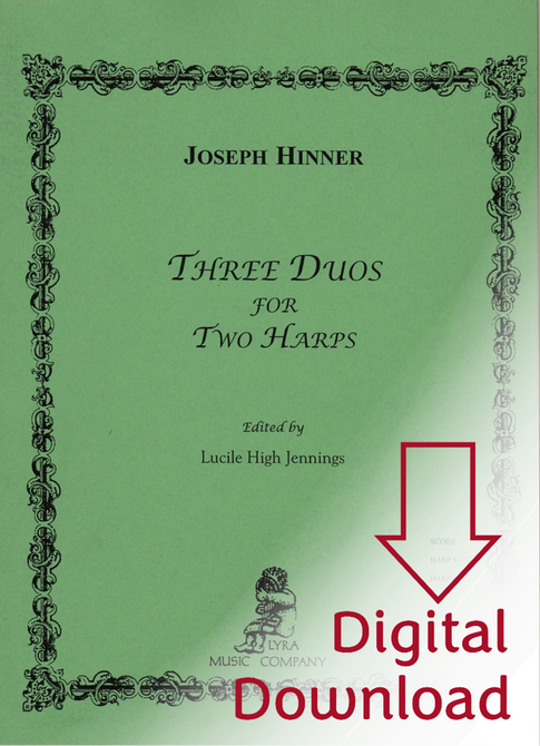 Hinner: Three Duos for Two Harps (Parts) (Digital Download) Hinner: Three Duos for Two Harps (Parts) (Digital Download)