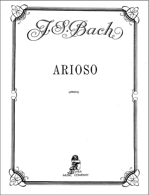 Bach, J.S./Owens: Arioso for Solo Harp