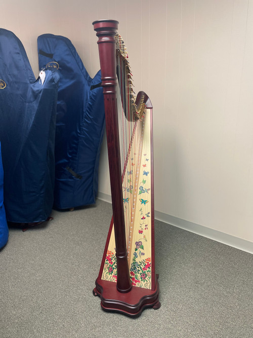 Pre Owned Salvi Custom Butterfly Board Deluxe Ana Lever Harp