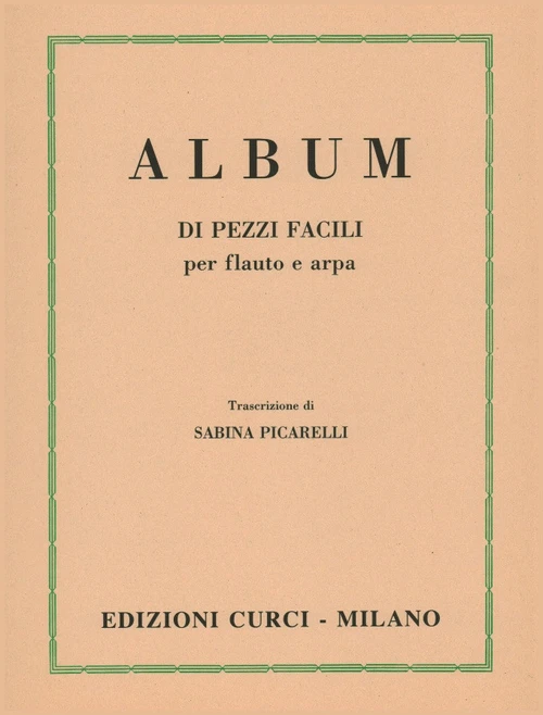 USED Album di Pezzi Facili (Album of Easy Pieces) for Flute and Harp