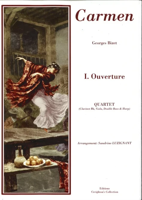SHOPWORN Luzignant/Bizet: Carmen 1. Ouverture (Clarinet, Viola, Double Bass, Harp)