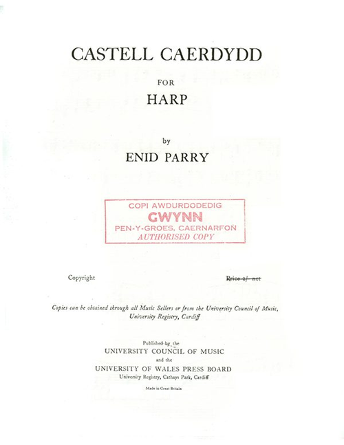 Parry: Castell Caerdydd (lightly used)