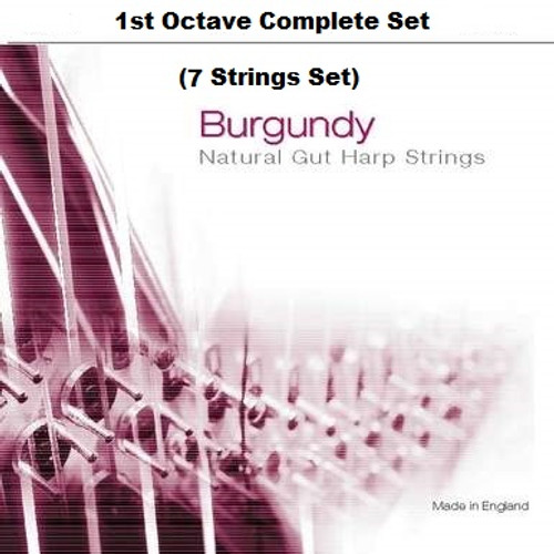 Burgundy, 1st Octave Set (7 strings) Burgundy, 1st Octave Set (7 strings)