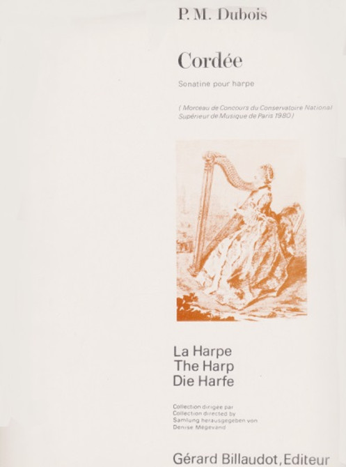 Dubois: Cordee, Sonatine Pour Harp Solo (Billaudot)
