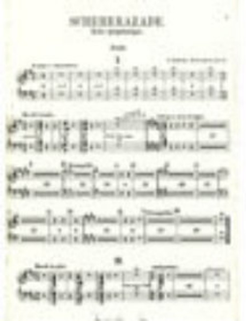 Rimsky-Korsakov: Scheherazade Op. 35 (harp pt) Rimsky-Korsakov: Scheherazade Op. 35 (harp pt)