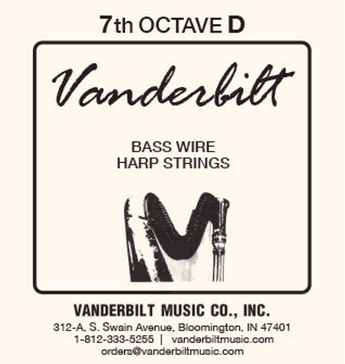Vanderbilt Standard Bass Wire 7th octave D
