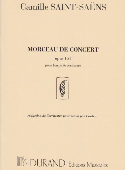 Saint-Saens: Morceau de Concert Op. 154 (harp with piano reduction