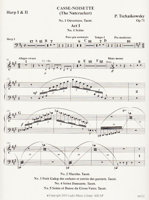 Tschaikowsky: The Nutcracker, Op. 71 (Harp I & II)