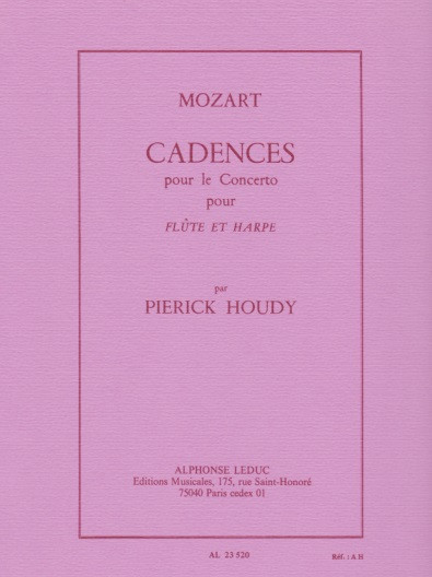 USED Houdy: Cadenzas for Mozart Flute and harp Concerto
