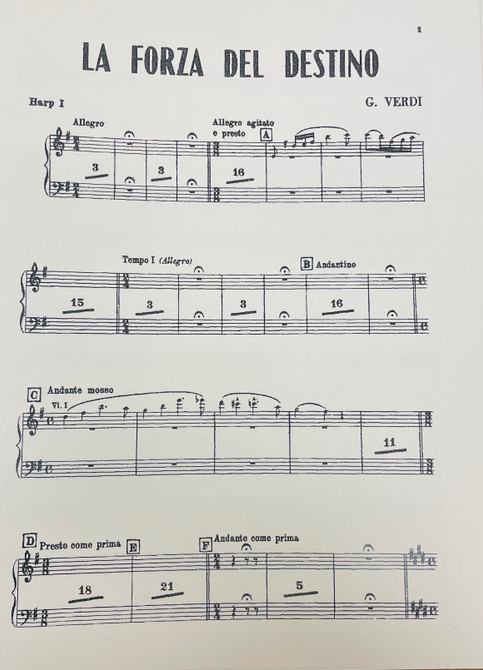 Verdi: La Forza del Destino Overture - Harp 1 & Harp 2