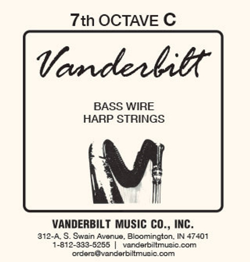 Vanderbilt Standard Bass Wire 7th octave C