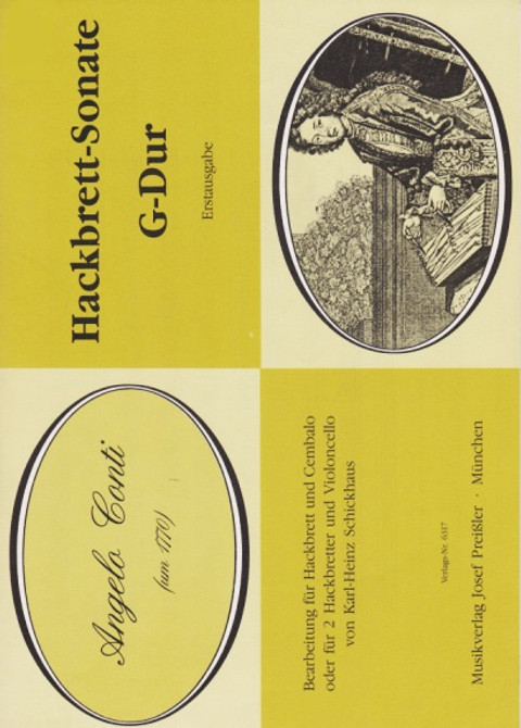 Conti: Hackbrett - Sonate G-Dur (Bearbeitung fur Hackbrett un Cembalo oder fur 2 Hackbretter und Violoncello con Karl-Heinz Schickhaus)