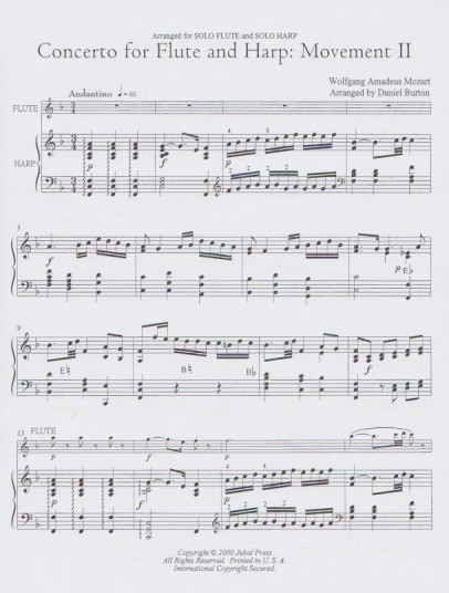 Mozart/Burton: Concerto Flute/Harp, (2nd Movement) - Vanderbilt