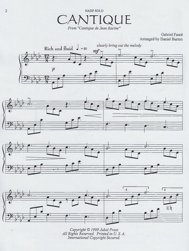 Faure/Burton: Cantique de Jean Racine - Vanderbilt Music Company