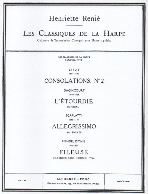 Geliot: Les Plaisirs de la Harpe (Pleasure of Harp), Vol. 2 - Vanderbilt  Music Company