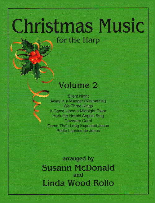McDonald/Wood: Christmas Music for Harp Vol 2- old style cover- discounted