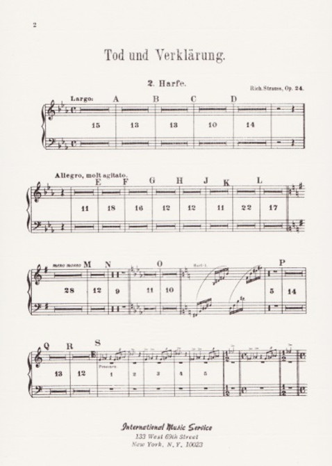 Strauss: Tod und Verlarung (Death and Transfiguration), Hp 2