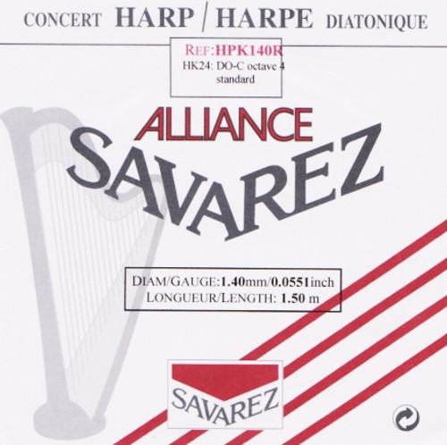 HPK140R: Savarez Alliance KF Composite, 4th Octave C (Red)