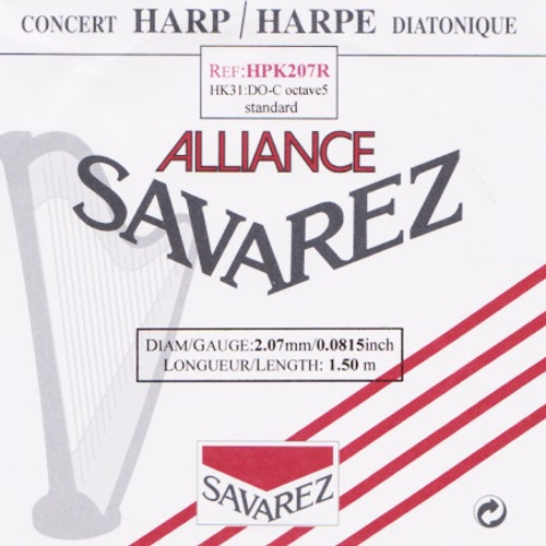 HPK207R: Savarez Alliance KF Composite, 5th Octave C (Red)