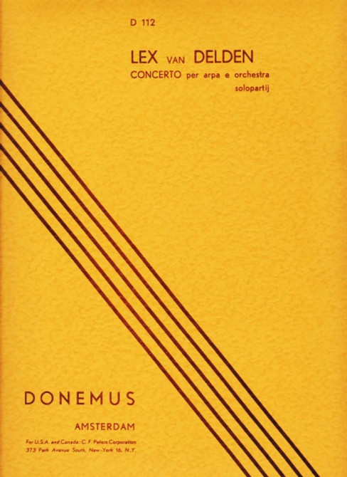 Van Delden: Concerto for Harp and Orchestra (Harp Part)
