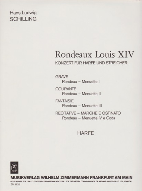 Schilling: Rondeaux Louis XIV (Harp part)