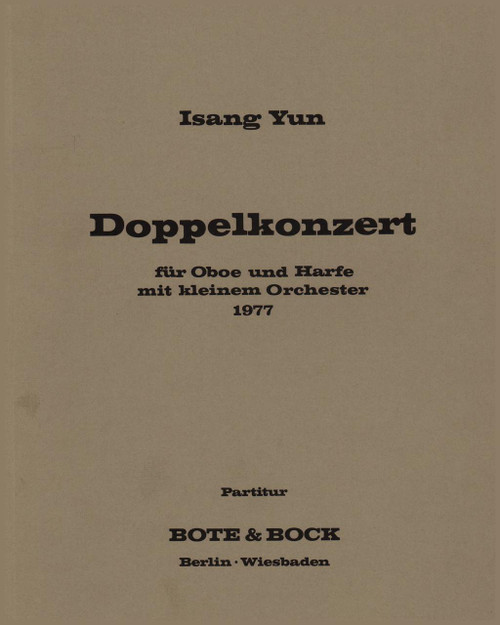 Yun: Doppelkonzert (for oboe, harp and orchestra - SCORE)