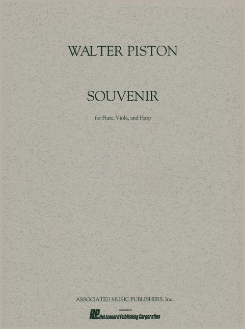 Piston: Souvenir for Flute, Viola, & Harp: Score & Parts Piston: Souvenir for Flute, Viola, & Harp: Score & Parts