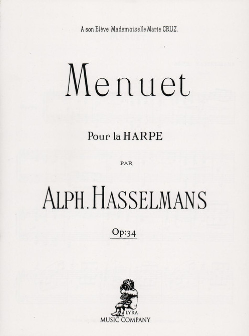 Hasselmans: Menuet pour la Harpe Hasselmans: Menuet pour la Harpe