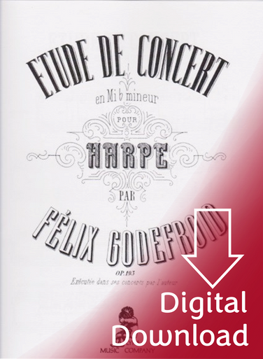 Godefroid: Etude de Concert, Op. 193 in E-flat minor for Harp Solo