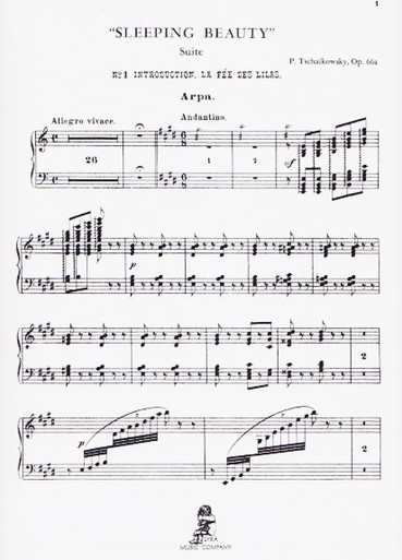 Tchaikovsky: Sleeping Beauty Suite (Harp part) - Vanderbilt Music Company
