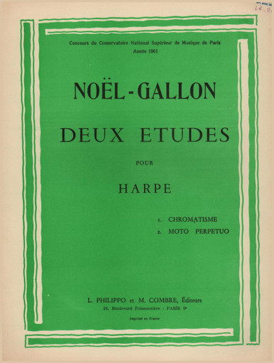 Noel-Gallon: Deux Etudes - Vanderbilt Music Company