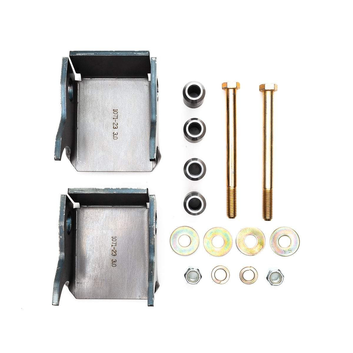 Lower Shock Parallel Bolt Bracket Axle (Pair) - Ballistic