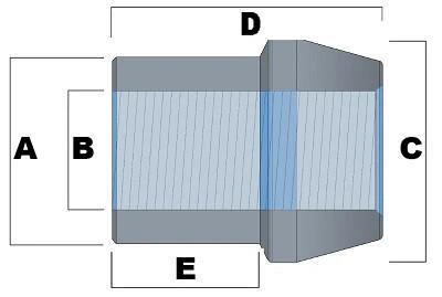 3/8 in -24 tpi Tube Adapter -  Tube Adapter - Ballistic Fabrication