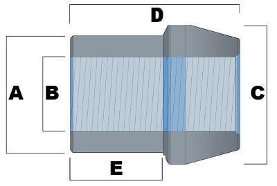 5/8 in -18 tpi Tube Adapter -  Tube Adapter - Ballistic Fabrication