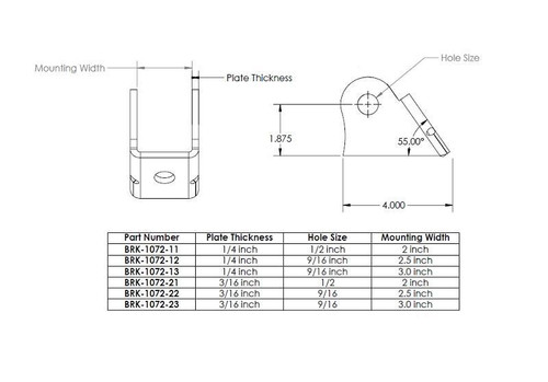 Heavy Duty Small Link Mount (Single) -  Link Bracket - Ballistic Fabrication