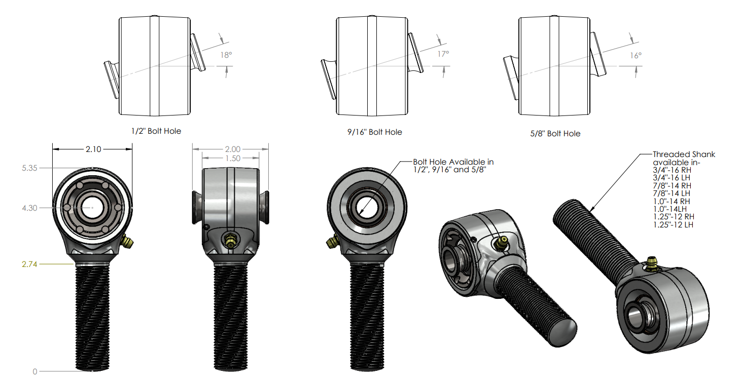 2.0 in Heavy Duty Weldable Ballistic Joint - Ballistic Fabrication