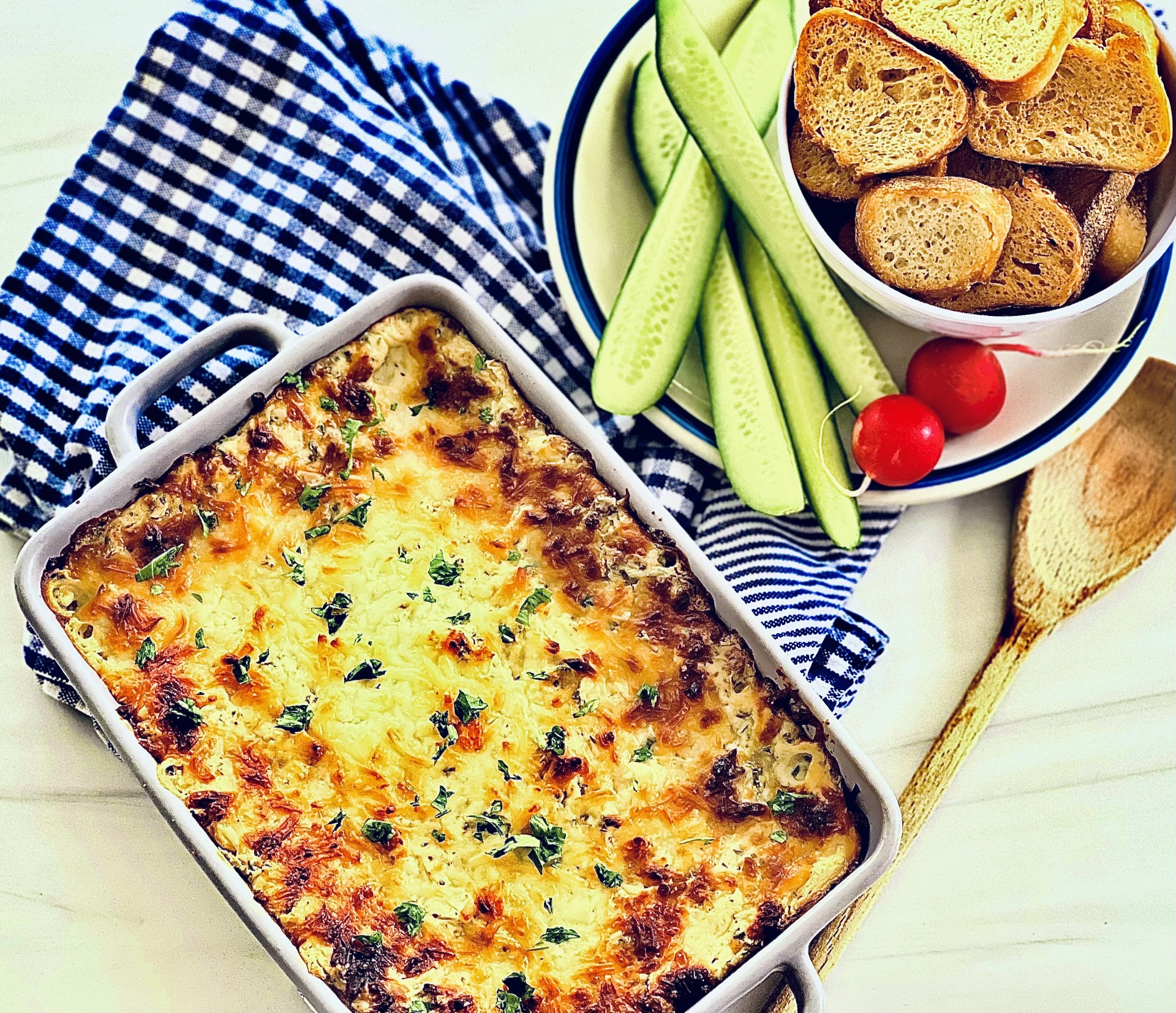 Baked Spinach Artichoke Dip Mix | Carmie's Kitchen