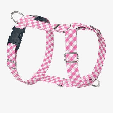 Pink Gingham Dog Harness Pink Gingham Dog Harness