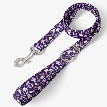 Moonlit Mushrooms Dog Leash