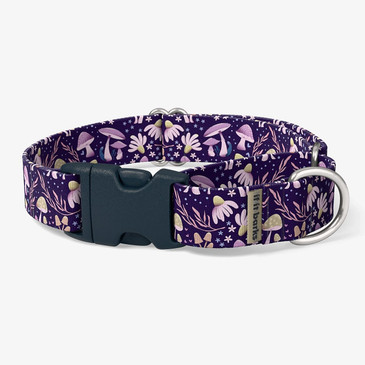 Moonlit Mushrooms Martingale Collar