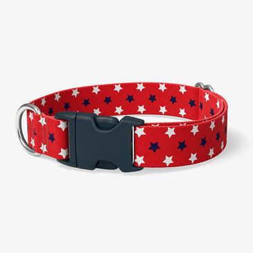 Patriotic Stars Dog Collar