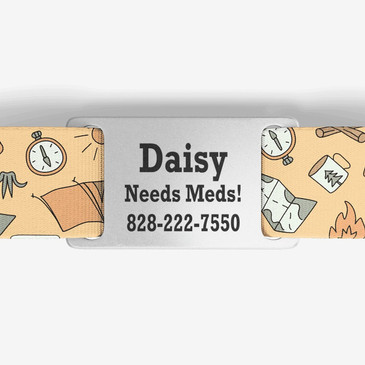 closeup of nameplate personalization