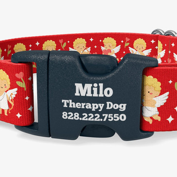 closeup of buckle personalization