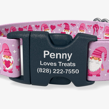 closeup of buckle personalization